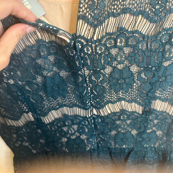 Anthropologie Maeve Elsa Peplum Dress Teal Size Medium - Picture 6 of 6